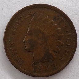 1902 Indian Head Cent (Lightly Circulated, Full Liberty)