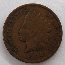 1909 Indian Head Cent (Some Liberty)