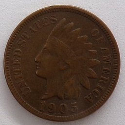 1905 Indian Head Cent (Lightly Circulated, Full Liberty)