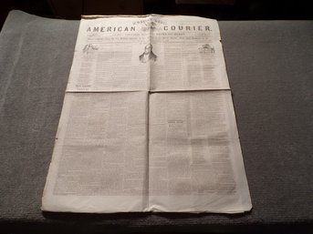Authentic & Excellent Condition Saturday March 23, 1850, American Courier 'Philadelphia' Newspaper