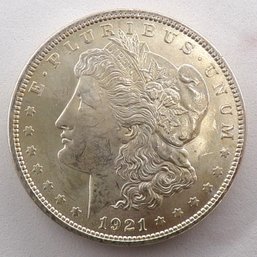 1921 Morgan Silver Dollar Choice Brilliant Uncirculated