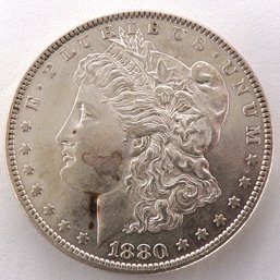 1880-O Morgan Silver Dollar Brilliant Uncirculated (Scarce In Higher Grades)