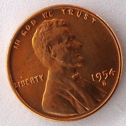 1954-S Lincoln Wheat Cent Brilliant Uncirculated Red
