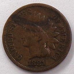 1881 Indian Head Cent (Some Liberty)