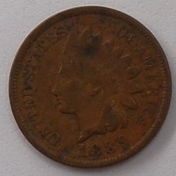 1889 Indian Head Cent (Full Liberty) XF