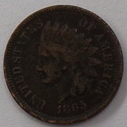 1865 Indian Head Cent (Partial Liberty)