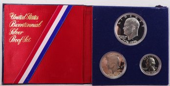 1976-S Silver 3 Coin Proof Set Gem Brilliant Uncirculated Mirror-Like Cameo OGP