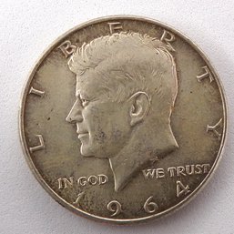1964 Silver Kennedy Half Dollar BU