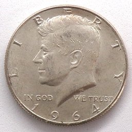 Error 1964-D/D Silver Kennedy Half Dollar BU