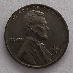 Error 194/43-S/S Steel Lincoln Wheat Cent Brilliant Uncirculated