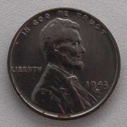 Error 1943-S (Small Date/Large Date & Small S/Large S) Steel Lincoln Wheat Cent Brilliant Uncirculated