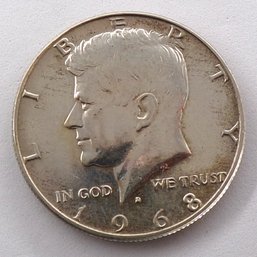 1968-D 40 Silver Kennedy Half Dollar BU