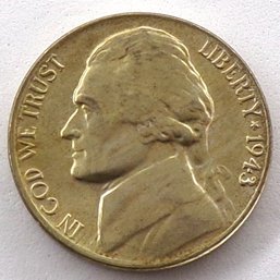 GEM BU 1943-D Silver Alloy Jefferson Nickel