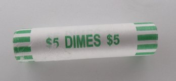 $5 Roll Of GEM BU 1987-D Roosevelt Dimes