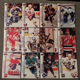 (12) NHL First Edition Pro Set 1992-93 Series 1 Hockey Cards