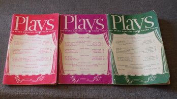 Vintage Books, (3) 'Plays' The Drama Magazine For Young People: 12-1967, 3-1968 & 10-1969