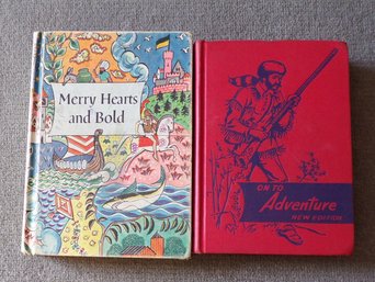 Vintage Young Adult Books, 1953-On To Adventure, 1955-Merry Hearts And Bold