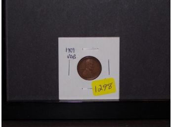 1909-VDB Lincoln Wheat Cent XF