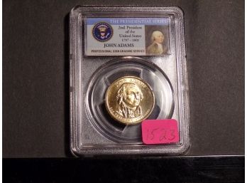 2007-D Presidential $1 PCGS MS66 (John Adams) First Day Of Issue Position A