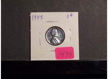 1943 Steel Lincoln Wheat Cent Brilliant Uncirculated
