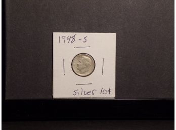 1948-S Roosevelt Silver Dime Lightly Circulated