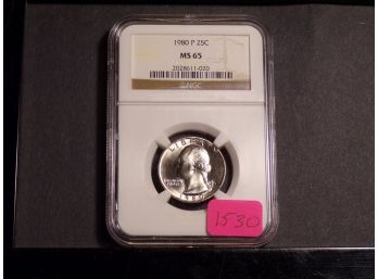 1980-P Washington Quarter Dollar NGC MS65