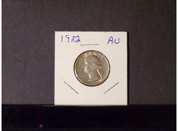 1932 Washington Silver Quarter AU