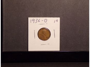 1936-D Lincoln Wheat Cent Lightly Circulated