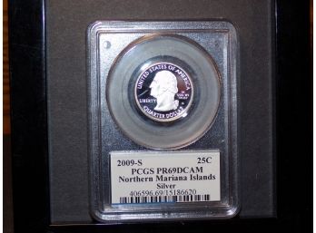 2009-S Silver Quarter Dollar (Northern Mariana Islands) PCGS PR69DCAM