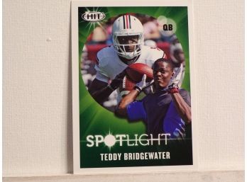 2014 SAGE Hit Spotlight #142 Teddy Bridgewater Rookie Card Mint/NM