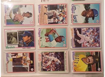 (9) Nine 1978 Topps Baseball Cards