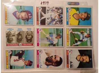 (9) Nine 1979 Topps Baseball Cards