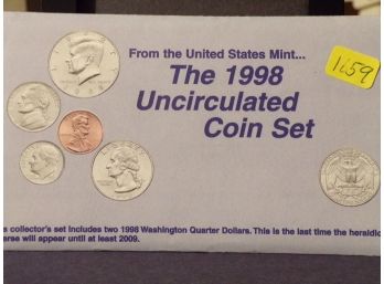 1998 P & D Mint Uncirculated Set (10 Coins & 2 Tokens)