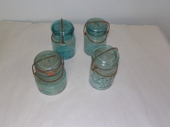 Vintage Glass Mason Jars 4