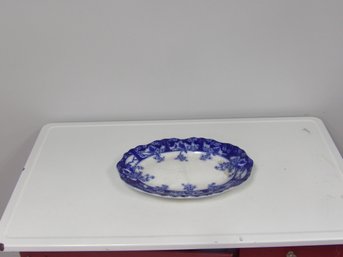 Vintage Blue And White Flower Pattern Serving Platter