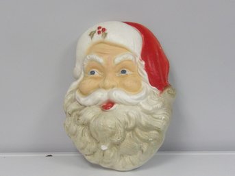 1950s Vintage Mid Century Modern Styrofoam Santa Claus Face Head 18' Christmas