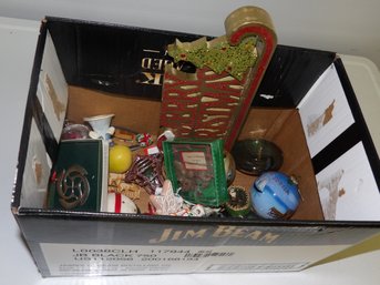 2 Boxes Of Assorted Christmas Decorations