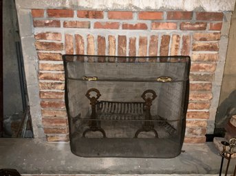 Antique Fireplace Screen