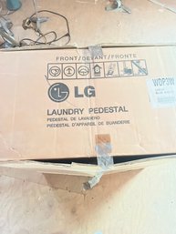 LG 27 Laundry Pedestal With Storage Drawer LGEUS WDP3W Blue White BRAND NEW IN BOX