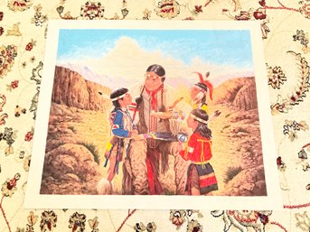Kenneth M. Freeman, 'Story Teller'- Serio-lithograph In Color Signed Numbered