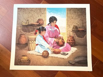 Indian - Lithograph - Beautiful Creations By Kenneth M. Freeman Signed And Numbered