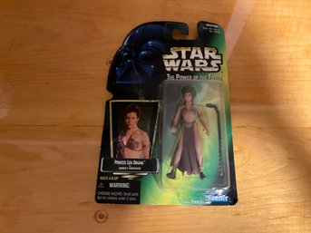 Kenner 1997 Star Wars POTF Princess Leia Organa Jabba's Prisoner Green Card New Old Stocl
