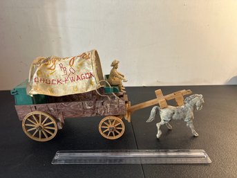 Roy Roger's Chuck Wagon Playset Circa 1960 As Pictured