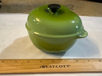 Le Creuset Petite Casserole Green Apple Mini Cocotte Stoneware Dish Limited Edition