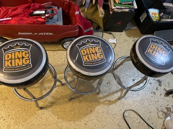 Set Of 3 Ding King Work Shop 30 Inch Stools