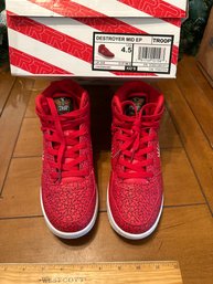 KIDS Size 4.5 US TROOP Kids Sneakers Red Destroyer Mid Brand New With Box