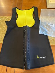 New Sunlan Womans Weightloss Sauna Compression Top Size 12 14