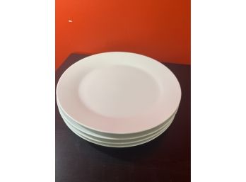 Set Of 4 Ikea Dinner Plates White