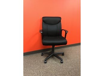 Black Fabric Office Max Office Desk Chair Adjustable Height