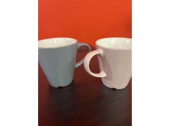 Lot Of 2 Ikea Mugs Blue And Pink Like New As Pictured